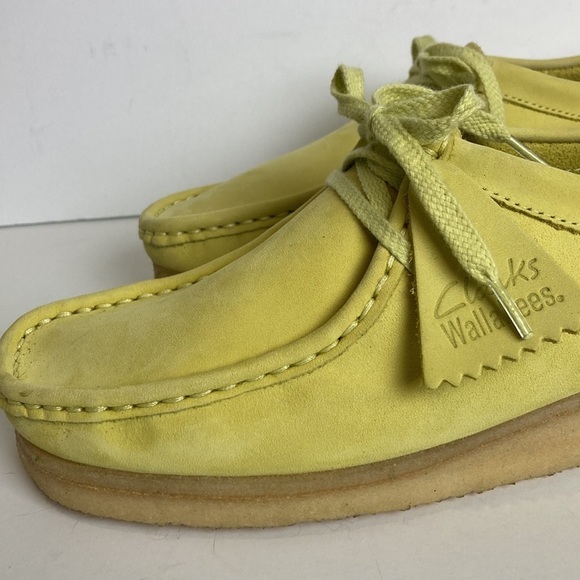 Clarks Originals Wallabee Yellow Men\'s Suede Shoe Moccasins Sz 9.5 US EU 41 main image 13